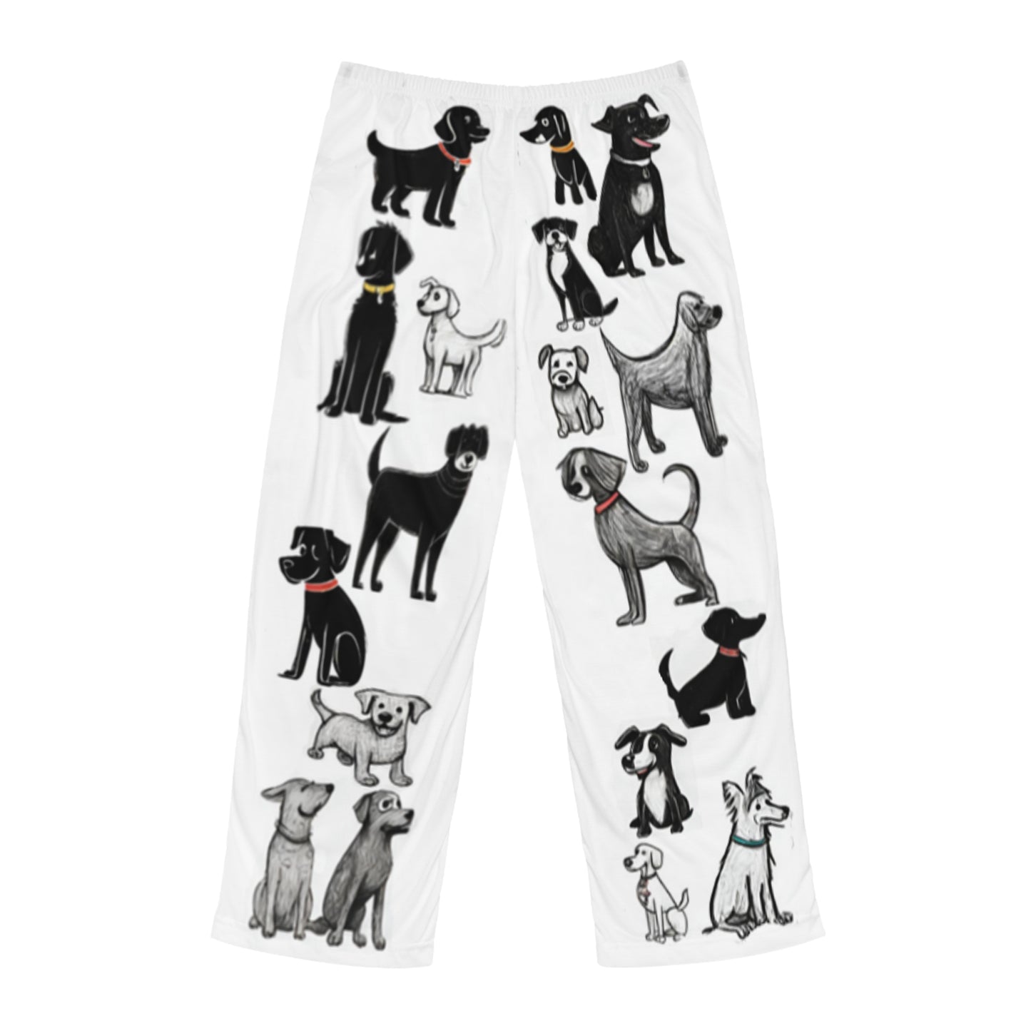 Doggy Men's PJ bottoms, Pajama Pants, Graphic PJs, Gifts for Him, Dog Dad Cute Cool