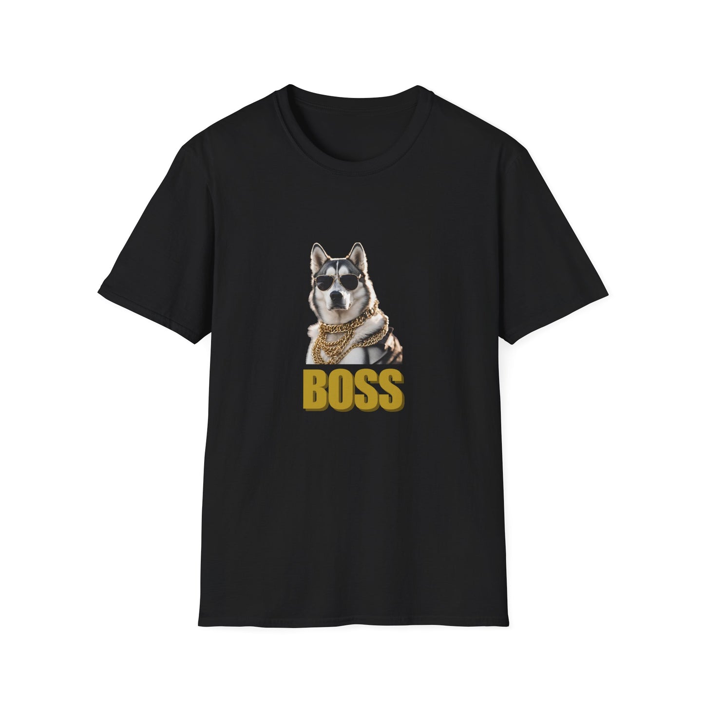 Husky BOSS Tshirt, Graphic T Shirt, Gifts for Her / Him, Dog Lovers Cute Cool Artistic
